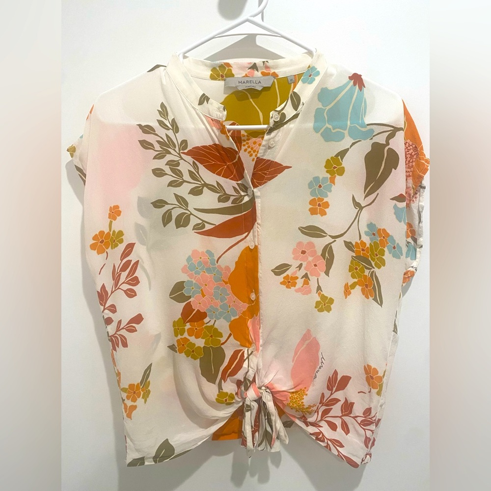 Marella Silk Floral Top